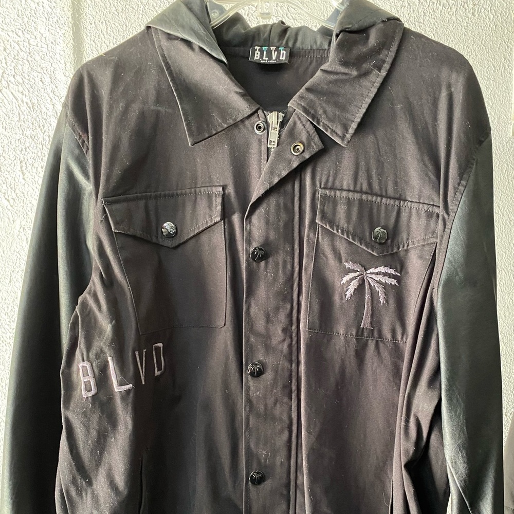 BLVD Supply Mens Leather Jacket - Size XXL
